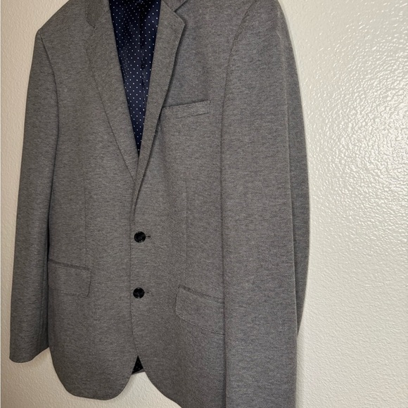 EXPRESS Mens Grey SLIM FIT STRETCH Sport Coat Blazer Jacket SIZE 3 - Picture 5 of 10